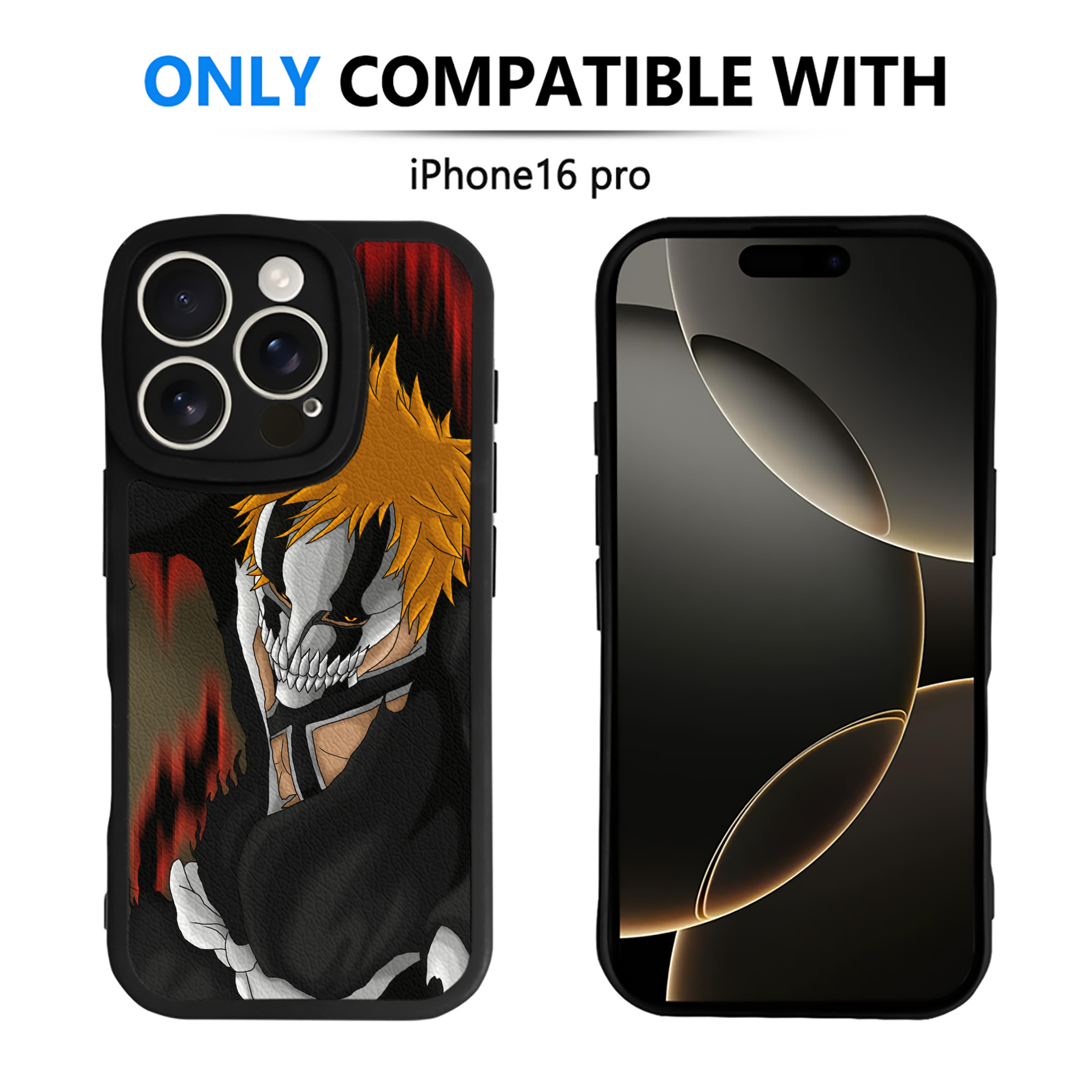 （画像用） ブリーチ BLEACH 【iPhone 16シリーズ対応】シリコンスマホケース（レザー調） 材質：シリコン